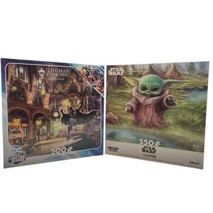 Thomas Kinkade Star Wars and DC Puzzle Lot Of 2